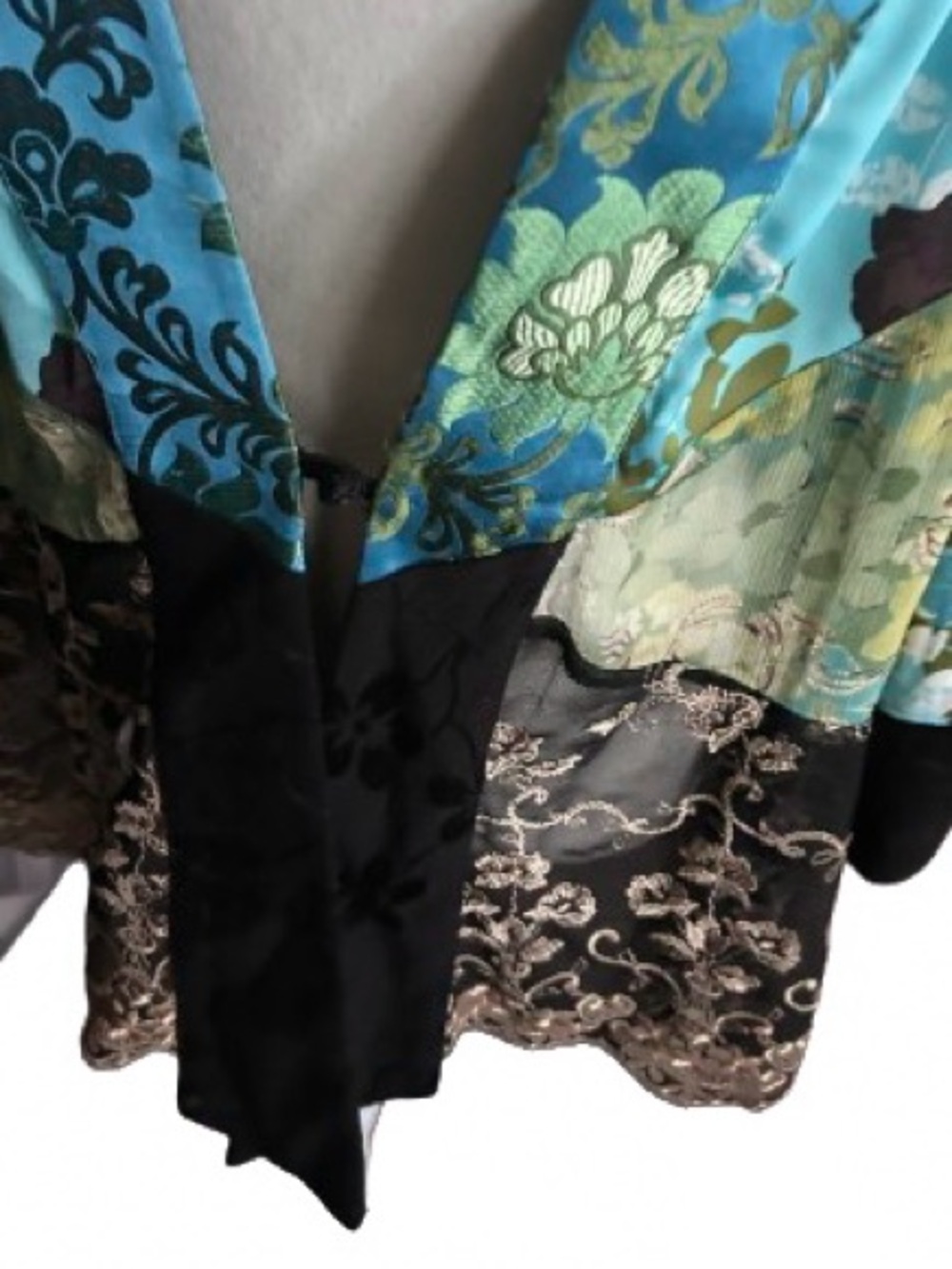 Fairy Vintage SPENCER ALEXIS Kimono 2X 1X Plus Floral Sheer Boho Jacket Cardigan - Picture 5 of 16